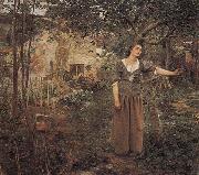 Jeanne d Arc ecoutant les voix Jules Bastien-lepage